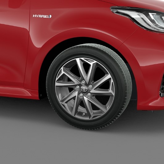 Alüminyum jant 5 Çift Kollu 16" İşlenmiş Antrasit 